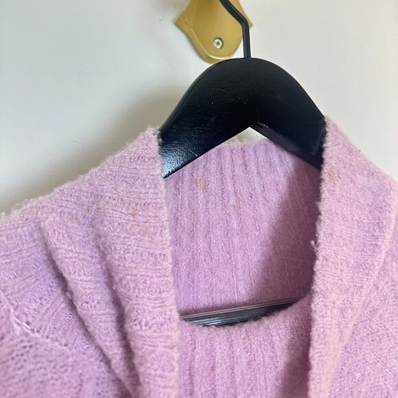 FREE PEOPLE Jaci Long Sleeve Mock Neck Sweater Dress in Lavender Size X-Small - Picture 9 of 14